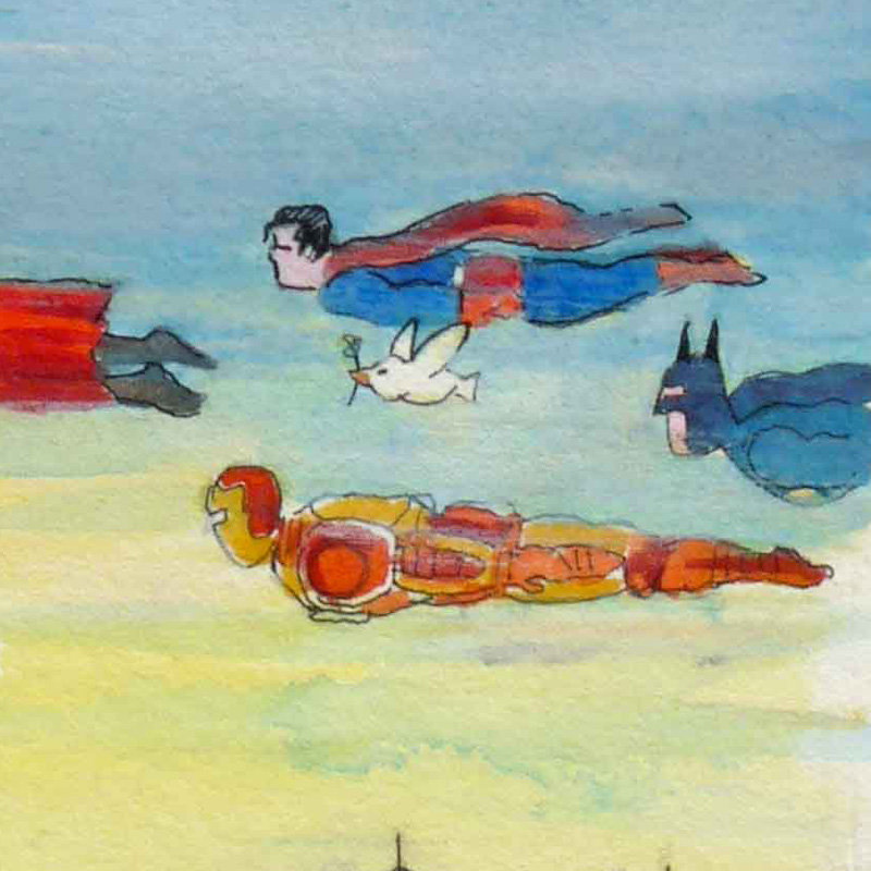 jean-martial-dubois_illustration_aquarelle_paris__dreamlike_coulisse_theatre_super_heros-art05b